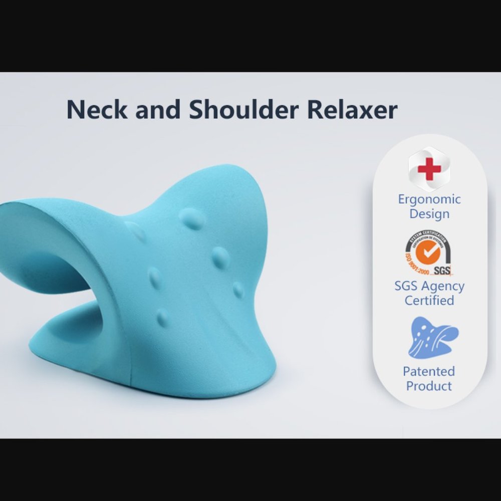 🔥 New Neck and Shoulder Relaxer, Cervical Traction Device Chiropractic Pillow - Picture 8 of 13
